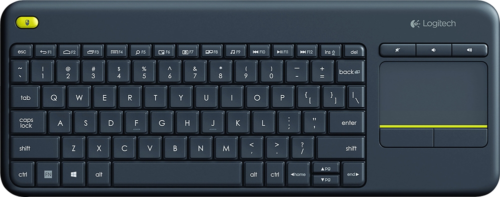 Клавиатура беспроводная Logitech K400 Plus (USB, Black)