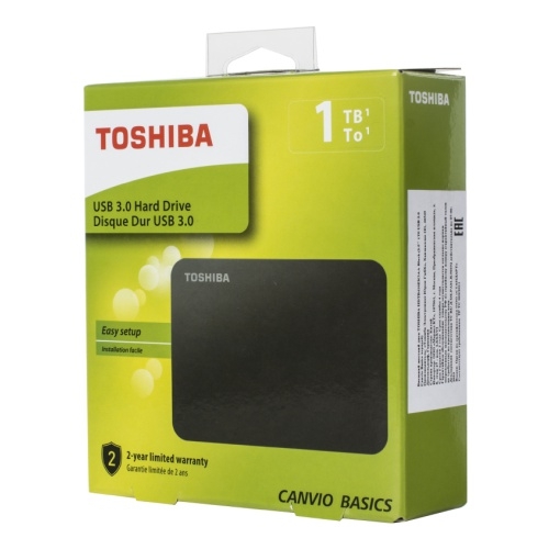 Жесткий диск внешний 1TB Toshiba Canvio Basics HDTB410EK3AA (2.5