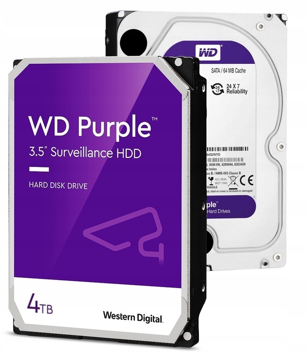 Жесткий диск 4TB SATAIII WD WD43PURZ, 5400rpm, 256Mb