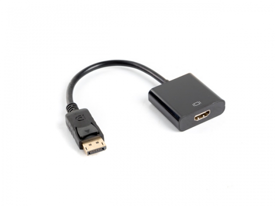 Адаптер LANBERG AD-0009-BK DISPLAYPORT(M)->HDMI(F) 10CM