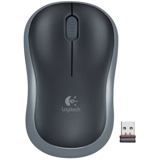 Мышь беспроводная Logitech M185 (USB, Swift Gray)