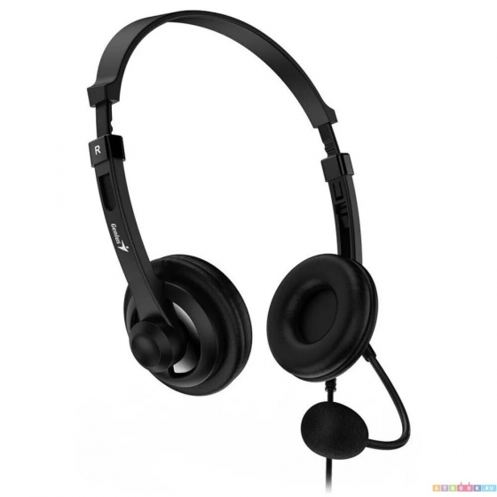 Наушники с микрофоном Genius HS-230U (USB, Black)