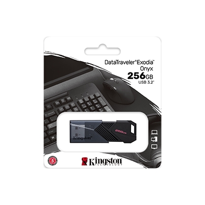 Флешка USB 256GB Kingston DataTraveler Exodia Onyx (USB 3.2, Black)