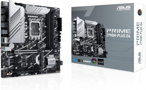 Мат. плата ASUS PRIME Z790M-PLUS (S-1700, Z790, HDMI, DP, 4xPCI-E, 4DDR5, 3xM.2, SATA3, GbLAN)