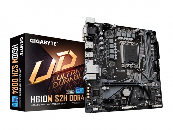 Мат. плата Gigabyte H610M H V3 DDR4 (S-1700, H610, VGA/HDMI, 2xPCI-E, 2DDR4, M.2, SATA3, GbLAN)