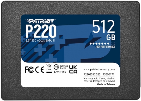 Накопитель SSD 512GB PATRIOT P220S512G25 P220 (2.5