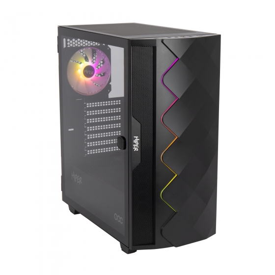 Корпус MidiTower Hiper DCB w/o black (MidiATX, ATX)