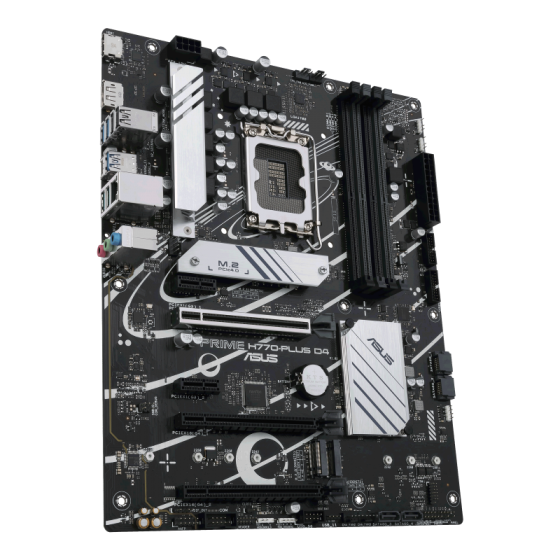 Мат. плата ASUS PRIME H770-PLUS D4 (S-1700, H770, HDMI, DP, 5xPCI-E, 4DDR5, 3xM.2, 4xSATA3, GbLAN)