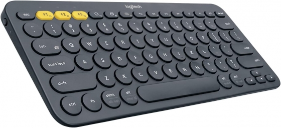 Клавиатура беспроводная Logitech K380 Multi-Device (Bluetooth, US/RU Layout, Dark Grey)