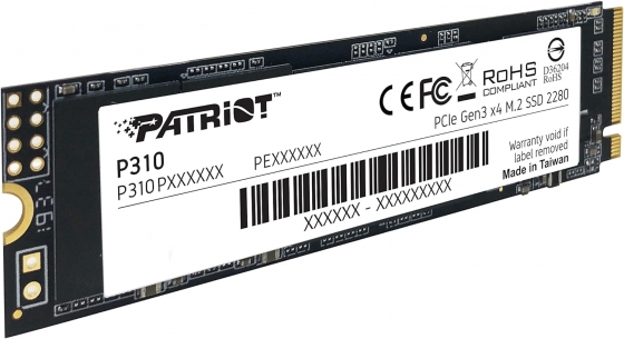 Накопитель SSD M.2 480GB Patriot P310P480GM28 P310 (M.2 2280 PCI-E, Reading 1700 MB/s, Writing 1500 Mb/s)