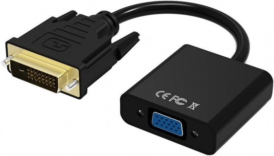 Адаптер Buro BU-DVI-VGA DVI-D(M)->VGA(F) BLACK