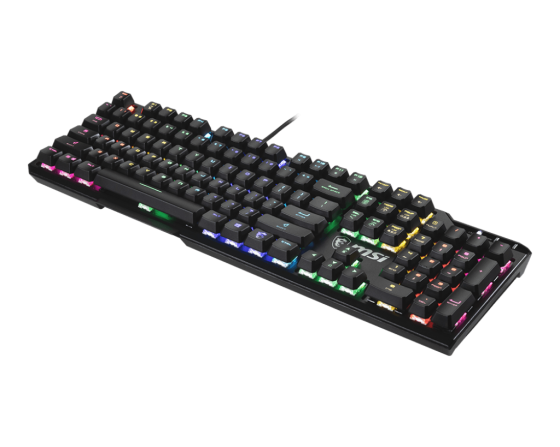 Клавиатура MSI VIGOR GK41 LR (Gaming, Mechanical, Multimedia, Black, USB, US/RU Layout)