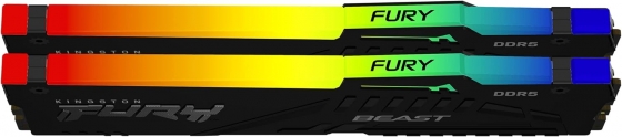 Модуль памяти DIMM 64GB DDR5 Kingston FURY Beast RGB KF560C36BBEAK2-64 (2x32GB, 6000MHz)