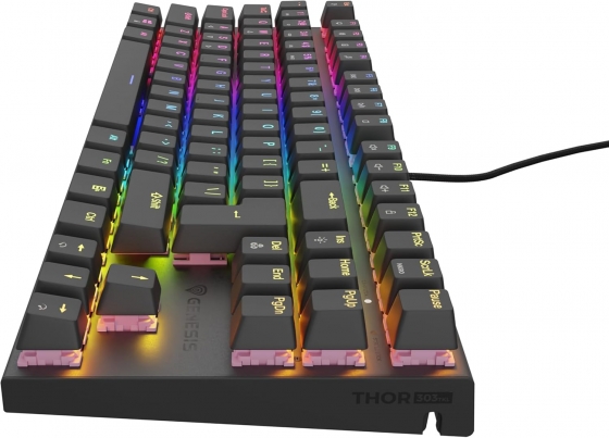 Клавиатура Genesis NKG-1877 THOR 303 RGB, Backlight, Mechanical, Gaming (USB, US Layout)