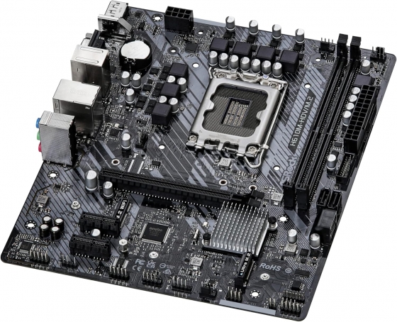 Мат. плата ASROCK H610M-HDV/M.2 R2.0 (S-1700, H610, VGA, HDMI, DP, 2xPCI-E, 2DDR4, SATA3, GbLAN)