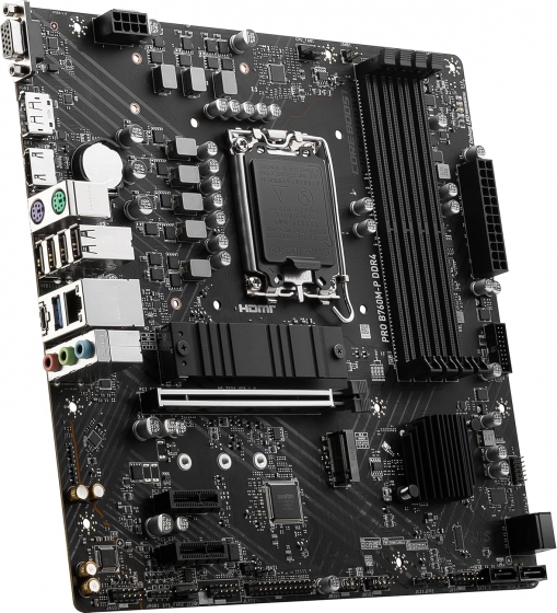 Мат. плата MSI PRO B760M-P (S-1700, B760, VGA, HDMI, DP, 3xPCI-E, 4DDR5, 2xM.2, SATA3, GbLAN)