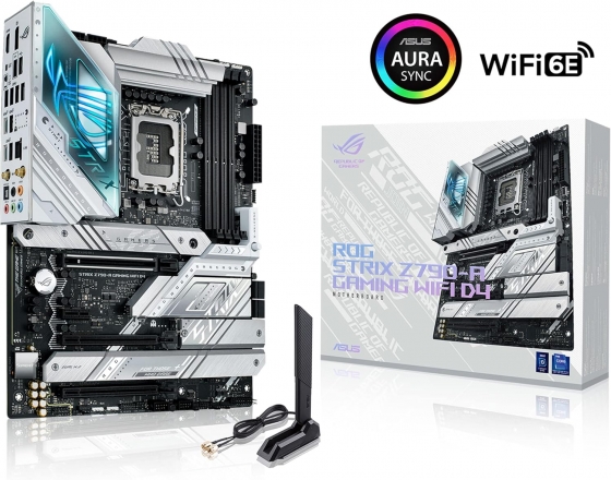 Мат. плата ASUS ROG STRIX Z790-A GAMING WIFI D4 (S-1700, Z790, HDMI, DP, 4xPCI-E, 4DDR4, 4xM.2, SATA3, Wi-Fi 6e, GbLAN)