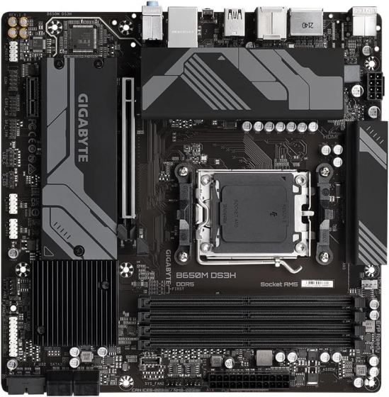 Мат. плата Gigabyte B850M DS3H (S-AM5, B850, HDMI/2xDP, 2xPCI-E, 4DDR5, 2xM.2, GbLAN)