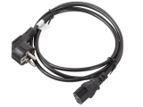 Кабель LANBERG CA-C13C-12CC-0018-BK POWER CORD CEE 7/7->IEC 320 C13 1.8M ANGLED RIGHT VDE BLACK